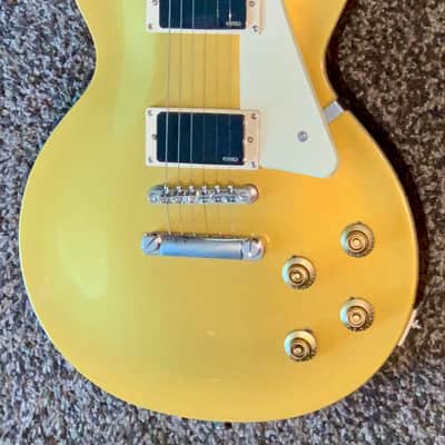 Epiphone Les Paul Standard Gold Top emg pickups electric guitar image 2