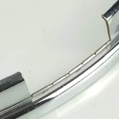 Slingerland 14"Chrome-BRASS 8Lug Stick-Saver Snare Drum Resonant COB Rim/Hoop60s image 2