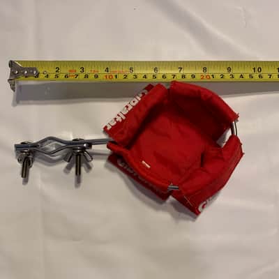 Gibraltar Mountable Ashtray and Mountable Drink Holder  Red/Silver 90's image 5