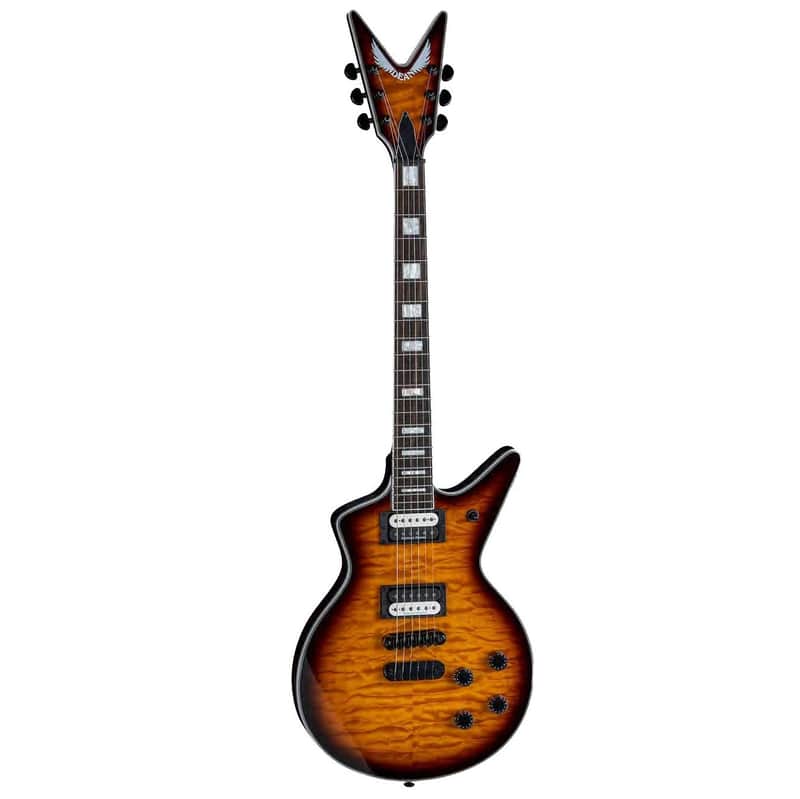 Dean Cadillac Select Quilt Top Electric Guitar, Trans Brazilian image 1