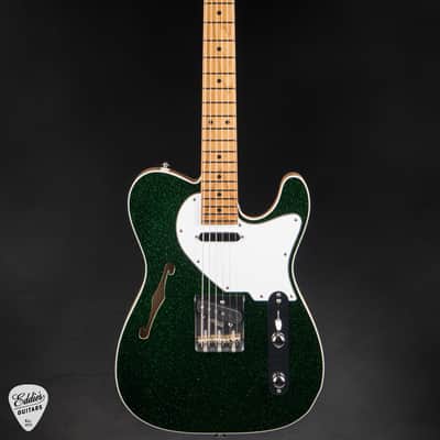 2024 - Suhr Eddie's Guitars Exclusive Custom Classic T Roasted - Deep Green Sparkle image 3