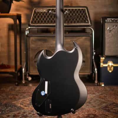 ESP LTD Viper - 1000 Electric Baritone Guitar - Black Satin image 7