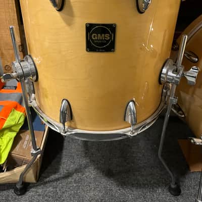 GMS SL series 5pc drums 10/12/14/20” w/ 14”x5.5” snare Natural birch image 5