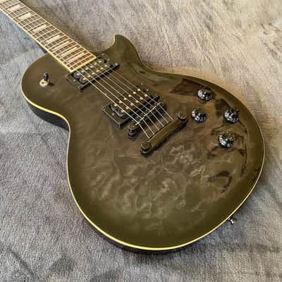 1999 Epiphone  Les Paul Limited Edition Quilt Top Translucent Black Made in Korea (MIK) - Free Pro Setup image 7