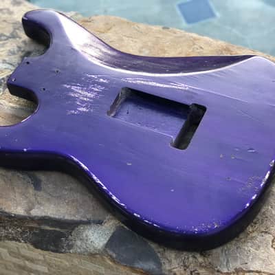 Real Life Relics Stratocaster Body Aged Grape Jelly Pearl Nitro Lacquer Finish image 10