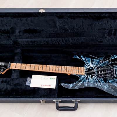 1987 Neal Moser Guitars Vintage Superstrat Shattered Glass Finish by Dan Lawrence w/ Case, Hangtag image 20