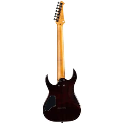 Spira S-457 TRD 450 Series Double Cutaway Roasted Poplar Flamed Maple Top Canadian Roasted Maple Neck 6-String Electric Guitar image 4