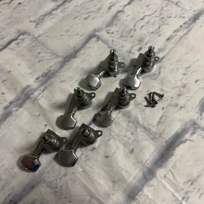 Fender 6 In Line MIJ Sealed Tuners 80's - Chrome image 4