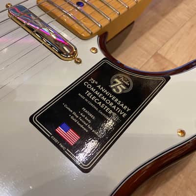 Fender 75th Anniversary Commemorative Telecaster Limited Edition Electric Guitar - Bourbon Burst image 10