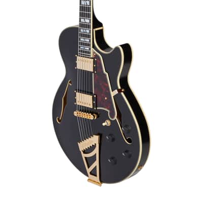 D'Angelico Excel SS Solid Black w/Case image 5
