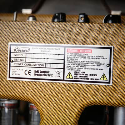 Rosewell Blues Baby RT Valve Amplifier Tweed image 8