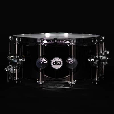 DW 14" x 6.5" Collector's Series Black Nickel Over Brass Snare Drum image 1