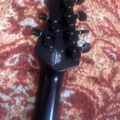 2017 Ernie Ball Music Man USA Annie Clarke St. Vincent Signature - Stealth Black, Ebony Fretboard, 3 DiMarzio Mini Humbucker, Tremolo, Stainless Steel Frets, OHSC image 5