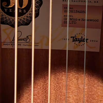 Taylor 50th Anniversary GS Mini-e Rosewood LTD 2024 - Vintage Sunburst image 3