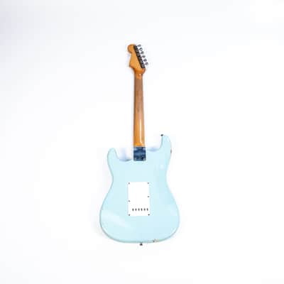 1962 Fender Stratocaster Daphne Blue Owned by Brian Setzer image 3
