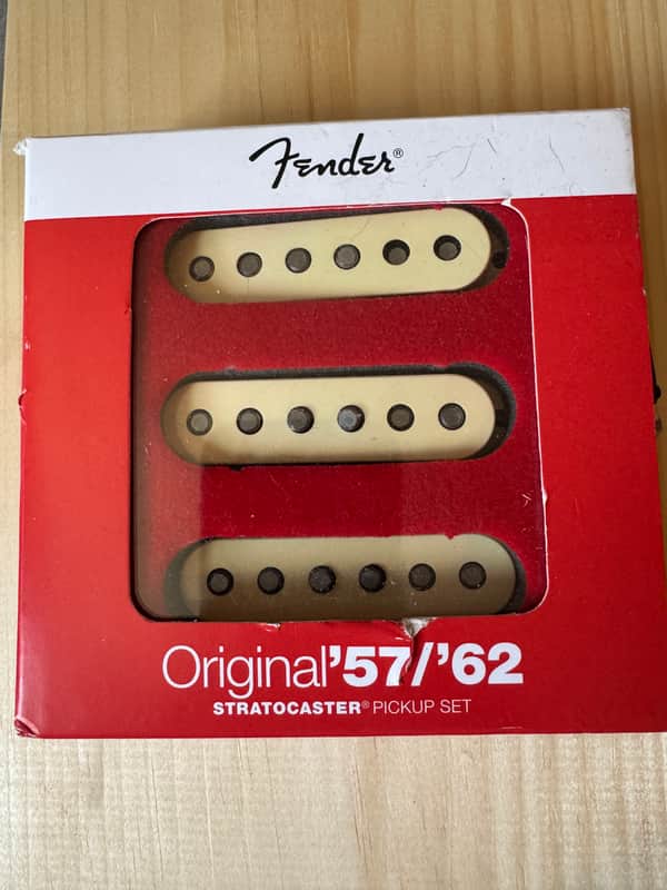 Fender 099-2117-000 Pure Vintage Original '57 / '62 Stratocaster Pickup Set 2010s - Aged White image 1