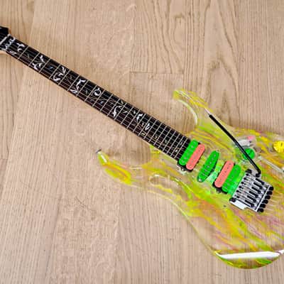 2007 Ibanez JEM 20th Anniversary Steve Vai Signature Acrylic Guitar Near Mint w/ Case & Tags image 13