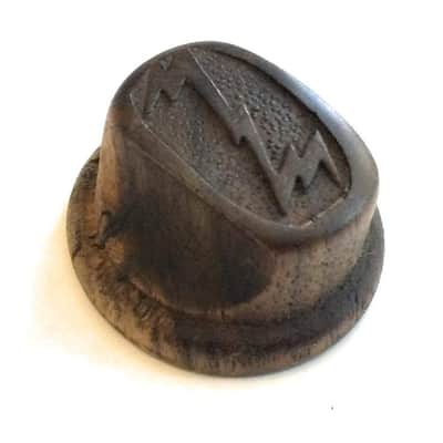 Zenith Motor Drive Tuning Pinch Solid Wood Reproduction Radio Knob - New - Zenith Motor Drive Tuning Pinch Solid Wood Reproduction Radio Knob image 2