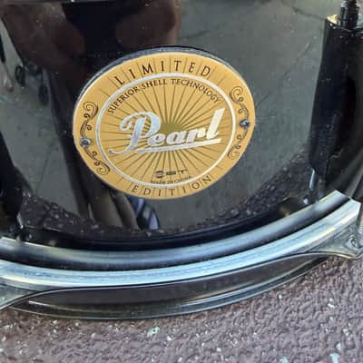Immagine Pearl VPX1455S/B31 Limited Edition Vision VX 14x5.5" Birch Snare Drum 2010s - Black with Black Hardware - 2