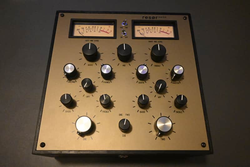 Resor 2525 Rotary DJ Mixer 2024 - Black wood with bronze metal top