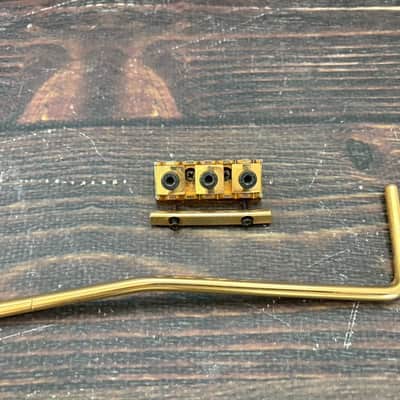 GOTOH B.C. Rich Logo GE1988T Floyd Rose Tremolo Bridge Gold w/Lock Nut Arm Japan image 10