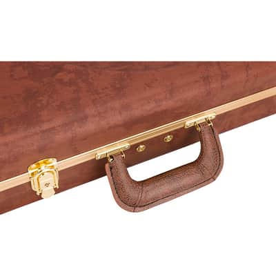 Fender Jazzmaster/Jaguar Electric Guitar Eyeglass Case - Regular Brown image 4