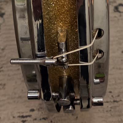 SONOR D-472 Pancake Snare 14x2 aus 1964 - gold glitter image 5