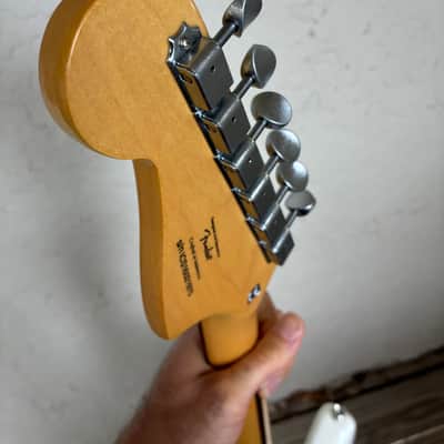 Squier Vintage Modified Jazzmaster with Laurel Fretboard 2018 - 2019 - Olympic White electric guitar tortoise image 25