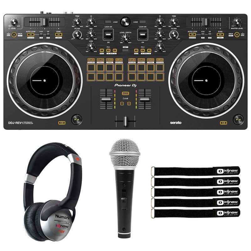 Pioneer DJ DDJ-REV1 Scratch Style 2-Channel Serato DJ Lite Controller w Mic image 1