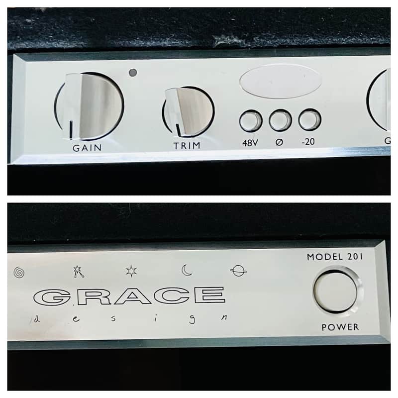 Grace Design Model 201 2-Channel Microphone Preamp 1997 - 2005 - Silver image 1