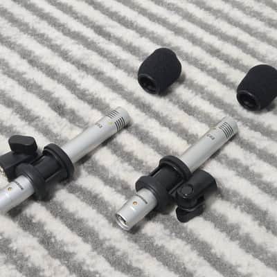 Samson C02 Small-Diaphragm Supercardioid Pencil Condenser Mics (Stereo Pair) 2010s - Silver image 3