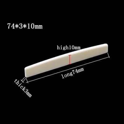 5 string bass Bone Nut Bone Saddle,48X6X10、74X3x10mm image 3