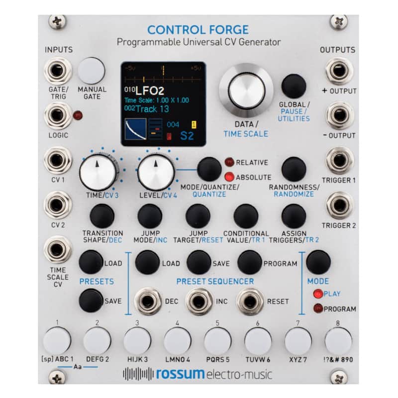 Rossum Electro-Music Control Forge Programmable CV Generator Eurorack Module image 1