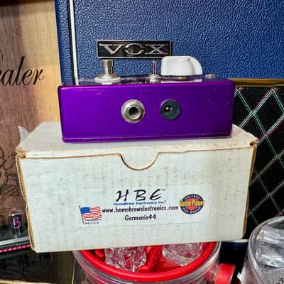 HBE Home Brew Electronic GERMANIA 44 LIMITED EDITION 2005 - METALLIC PURPLE TREBLE BOOSTER image 12