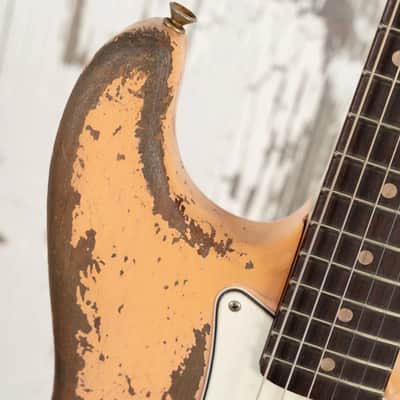 Fender Custom Shop Andy Hicks Master Built 1962 Roasted Stratocaster Ultimate Relic - Shell PInk image 15