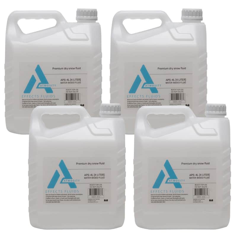Elation Professional APS-4L Atmosity APS Snow Machine Fluid (4) 4 Liter Bottles image 1