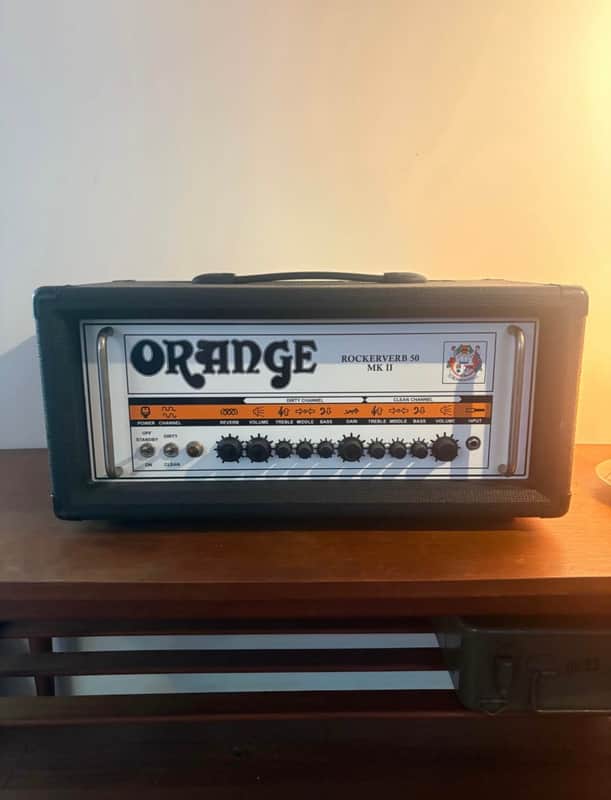 Orange Rockerverb 50 MK II 2-Channel 50-Watt Guitar Amp Head 2010 - 2014 - Black image 1