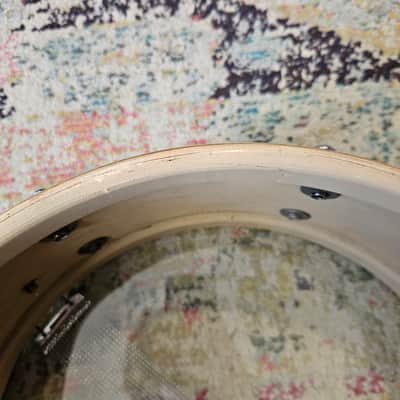 Slingerland Hollywood Ace 14x5.5" 3-ply Snare Drum - White Marine Pearl 1960s image 20