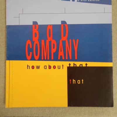 Bad Company "How About That" Sheet Music 1992 image 1
