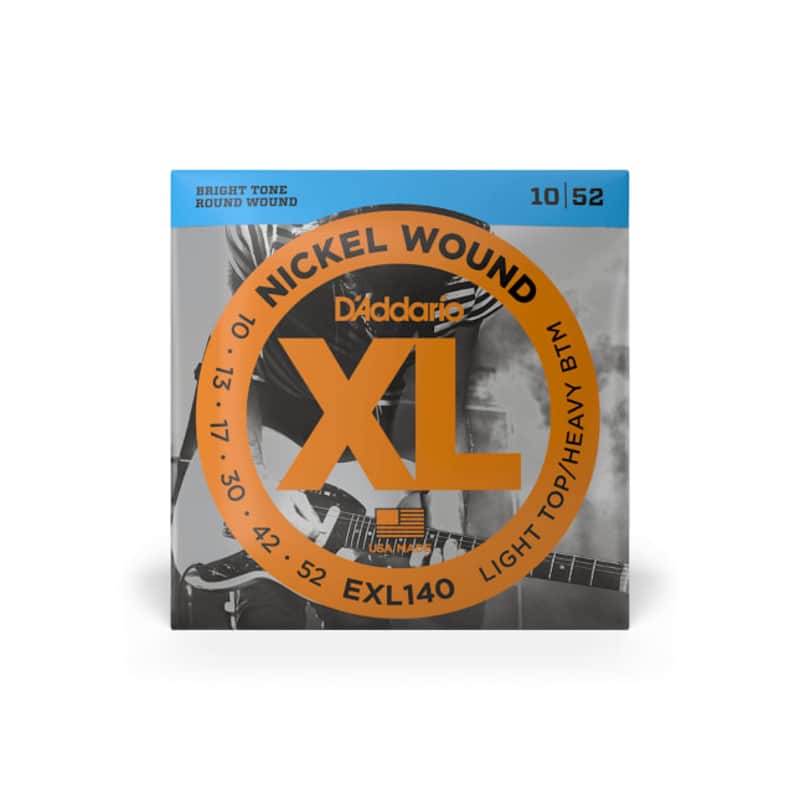 D'Addario EXL140 Nickel Wound Electric Strings -.010-.052 Light Top/Heavy Bottom image 1