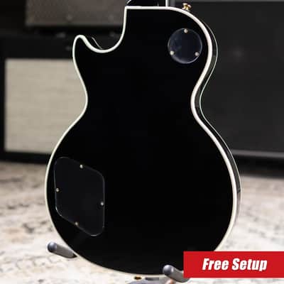 Epiphone Les Paul Custom Electric Guitar - Ebony with Gig Bag image 2