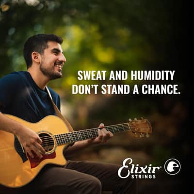 Elixir Strings - Acoustic Phosphor Bronze with NANOWEB Coating - Elixir Acoustic Guitar Strings - Light/Medium (.012-.056) 16077 image 5