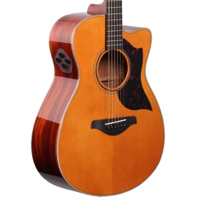 Yamaha AC3M Acoustic-Electric Guitar (with Case), Vintage Natural image 1