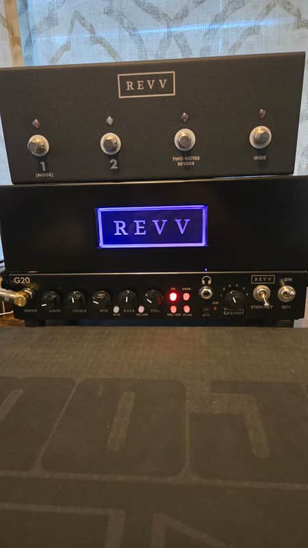 REVV G20 2-Channel 20-Watt Guitar Amp Head with Reactive Load and Virtual Cabinets 2020 - 2021 - Black image 1