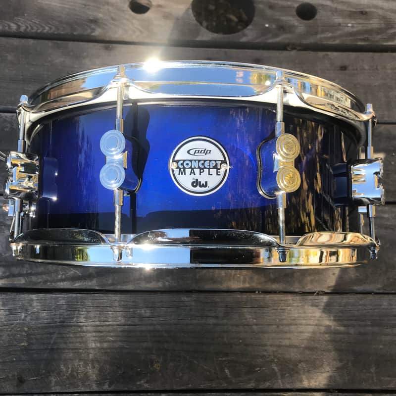 PDP Concept Maple Snare Drum - 5.5 x 14 Indigo blue burst lacquer image 1