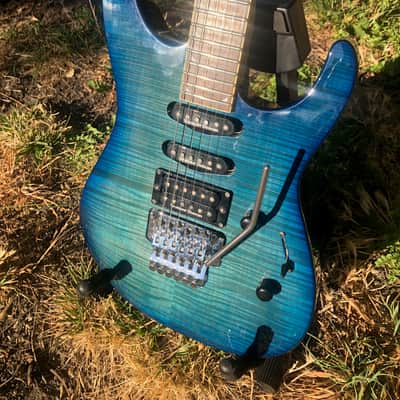Jackson  Dinky DK2 Pro series - 1997 MIJ Blue Flame image 2
