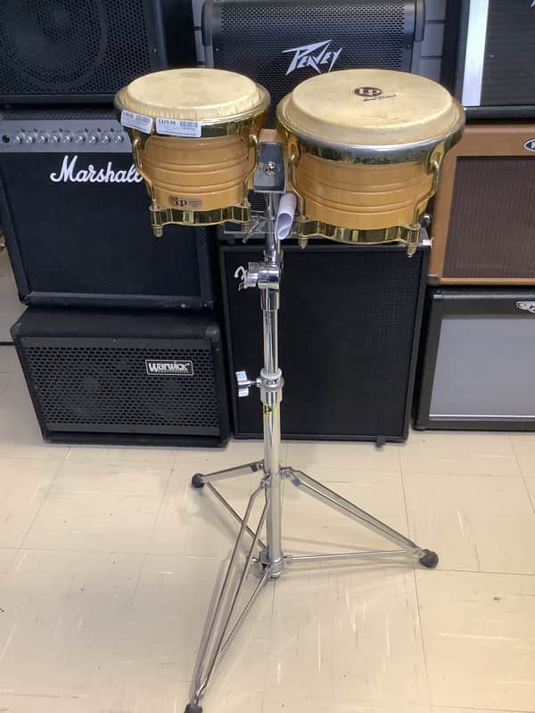 Latin Percussion LP201AX-2 Generation II Wood Bongos, 2010s - Natural image 1