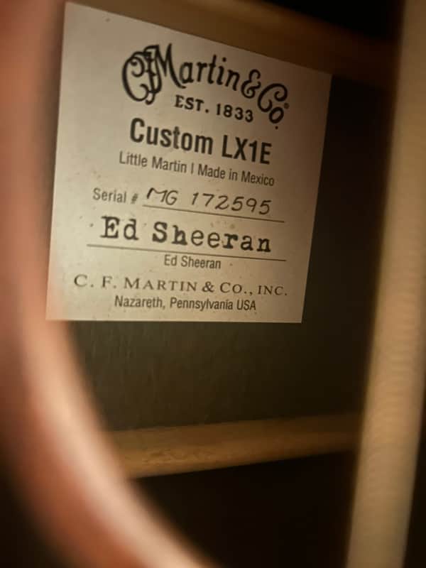 Martin LX1E Ed Sheeran Signature Limited 1st Edition *RARE* Discontinued image 1