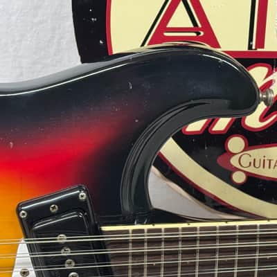Mosrite The Ventures 12-string Guitar with Case 1966 - Sunburst image 3