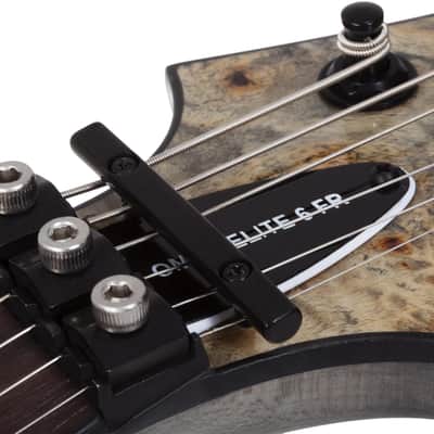 Schecter OMEN ELITE-6 FR Charcoal + Free Gig Bag - Floyd Rose CHAR Electric Guitar - Brand New image 5